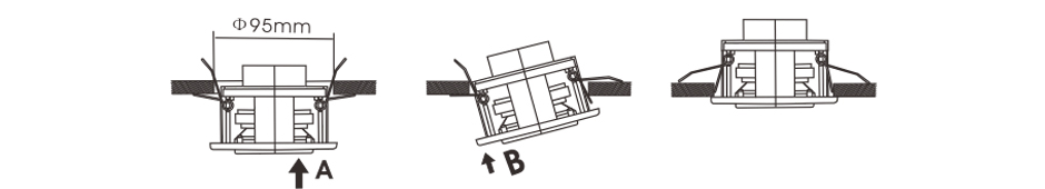 RH-AUDIO Ceiling Speaker RH-T11 Installation Illustration