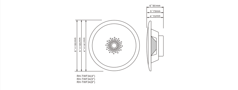 RH-AUDIO Low Impedance Marine Size